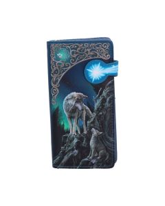 Small Guidance Wolf and Pup Shoulder Bag by Lisa Parker