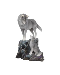 Small Guidance Wolf and Pup Shoulder Bag by Lisa Parker