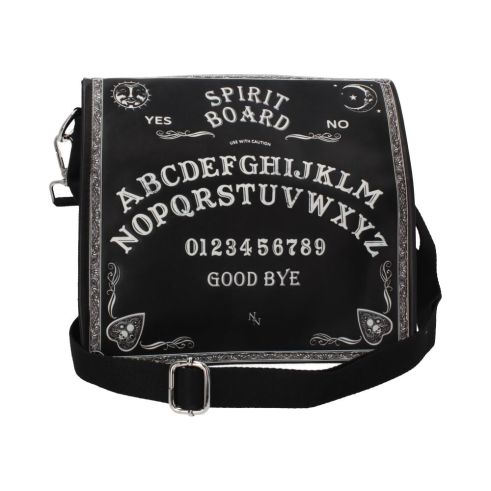 Nemesis Now Spirit Board Embossed Shoulder Tablet Bag Black 25cm