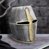 Nemesis Now Silver Knight Crusader Helmet (Pack of 3)