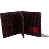 AC/DC Logo Leather Lightning Chained Wallet Purse
