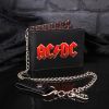 AC/DC Logo Leather Lightning Chained Wallet Purse