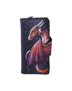 Ravens Flight Black Wing Floral Embossed Purse Wallet