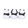 Three Wise Pandas Bear Ornaments