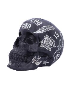 Pink Traditional Tribal Tattoo Fund Skull Money Box