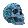 Aqua Blue Traditional, Tribal Tattoo Fund Skull