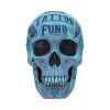 Aqua Blue Traditional, Tribal Tattoo Fund Skull