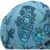 Aqua Blue Traditional, Tribal Tattoo Fund Skull