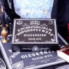 Black and White Spirit Board and Planchette Jewellery Storage Box with Mirror