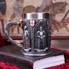 The Vow English Armoured Knight Latin Oath Tankard
