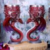 Dragons Devotion Twin Dragon Heart Set of Two Goblets