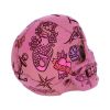 Pink Traditional Tribal Tattoo Fund Skull Money Box