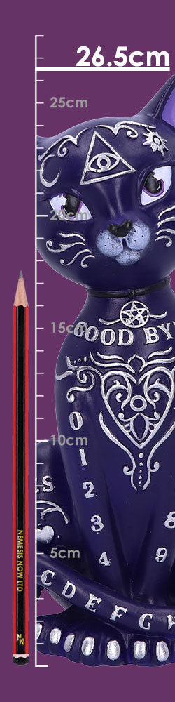 Purple Mystic Kitty 26cm Ouija Cat Figurine