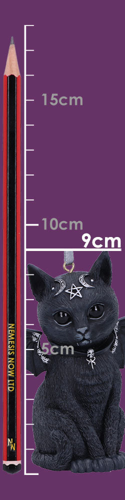 Malpuss Black Bat Cat Hanging Decorative Ornament 9.2cm