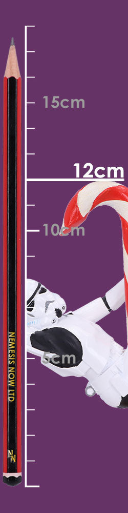 Officially Licensed Stormtrooper Candy Cane Hanging Ornament 12cm