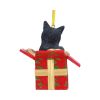 Lisa Parker Present Cat Hanging Ornament 9cm