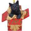 Lisa Parker Present Cat Hanging Ornament 9cm