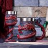 Dragon Coil Goblet Red 20cm
