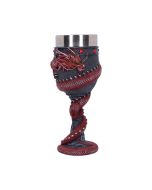 Black Chinese Dragon Coil Goblet Wine Glass