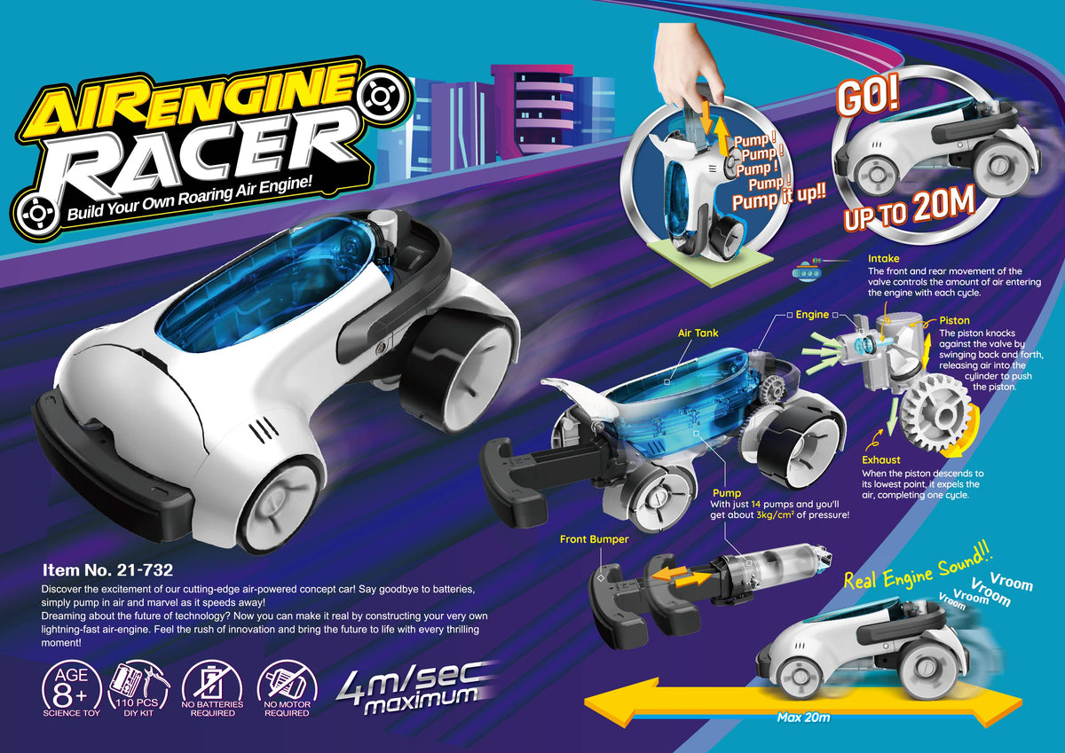 Air Engine Racer dele og motor