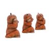 Three Wise Highland Cow Figurines 9.6cm