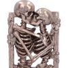 The Lovers Bronze Gothic Skeleton Ornament 20.5cm
