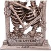 The Lovers Bronze Gothic Skeleton Ornament 20.5cm