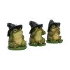Three Wise Wizard Toad Figurines