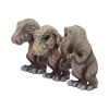 Three Wise See No, Hear No, Speak No, Tyrannosaurus Rex Dinosaur Figurines