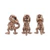 Three Wise Tyrannosaurus Rex Skeleton Figurines