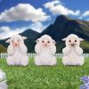 Three Wise Sheep Figurines by Nemesis Now