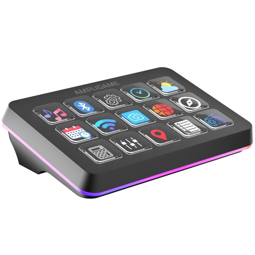 Fifine D6 Stream Controller with 15 Customized Keys and Software for Streaming, Gaming