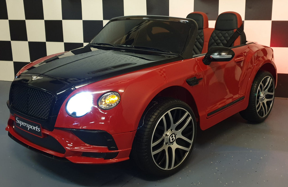 Bentley Continental 12V elbil för barn – svart