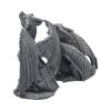 Dark Fury (Set of 2) Obsidian Dragon Figurines 10cm