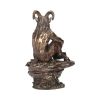 Pan Fawn With Pan Flutes Finished in Bronze 30.5cm