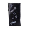 Black Lucky Cat Purse Embossed Eye Tail Wallet