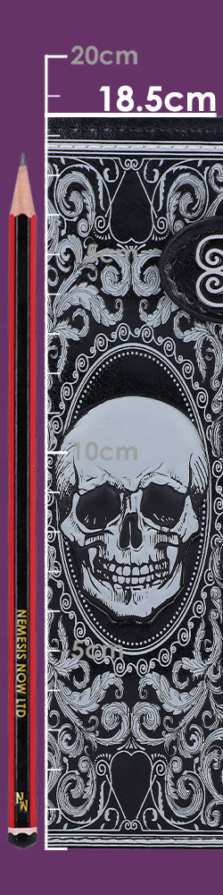 Skull Tarot Card Purse Embossed Wallet
