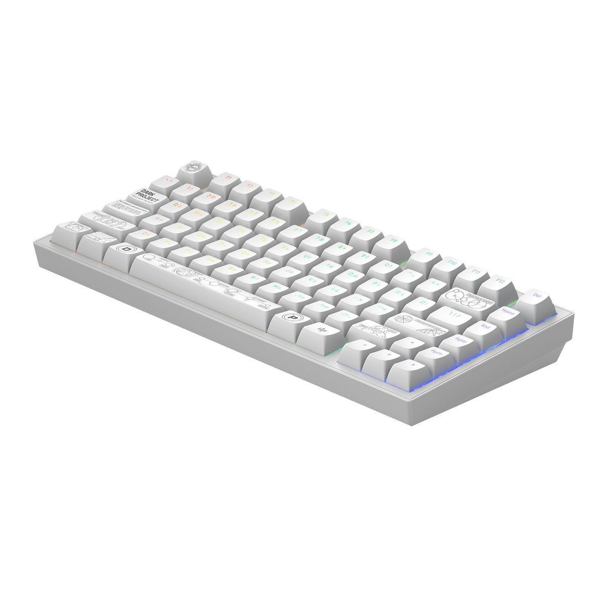 Dark Project ALU Terra Nova White - Wireless Gaming Keyboard (ANSI UA)