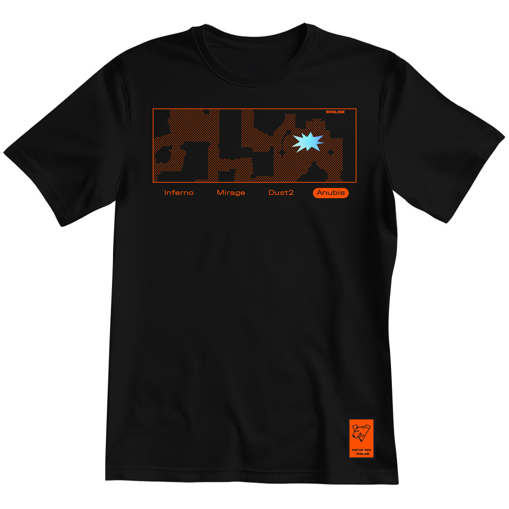 Virtus.pro T-shirt with holography, color: black, size L