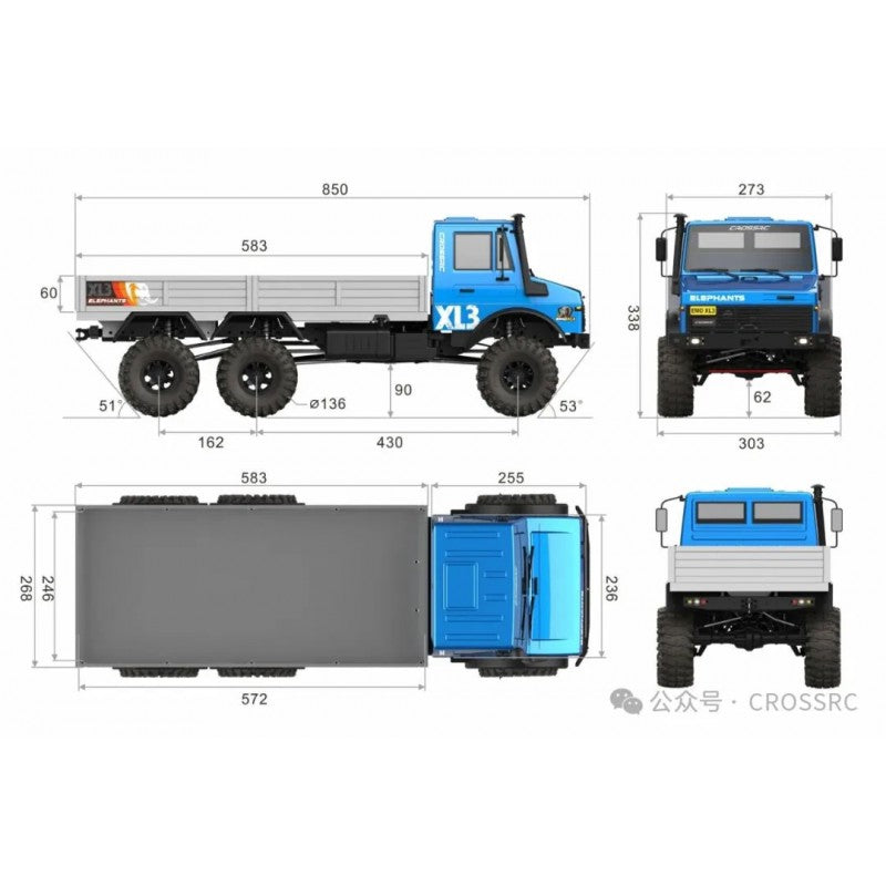 Crawling kit - EMO XL3 1/8 RTR Brushless kit (Blue)