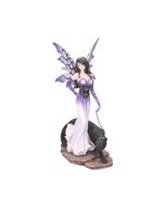 Aura Large Ice Fairy with Two Winter Wolf Companions Figurine