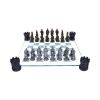 Raised Medieval Knight Chess Set With Corner Towers 43cm