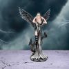 Sorrel Large Dark Angel Fairy and Raven Figurine