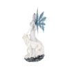 Aura Large Ice Fairy with Two Winter Wolf Companions Figurine