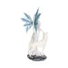 Aura Large Ice Fairy with Two Winter Wolf Companions Figurine