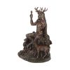 Cernunnos and Animals Horned God Bronze Figurine