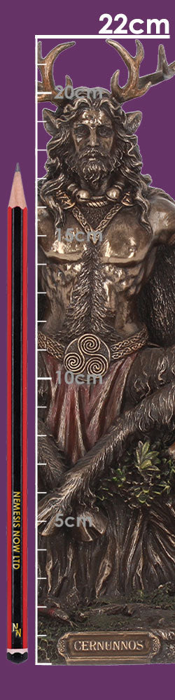 Cernunnos and Animals Horned God Bronze Figurine