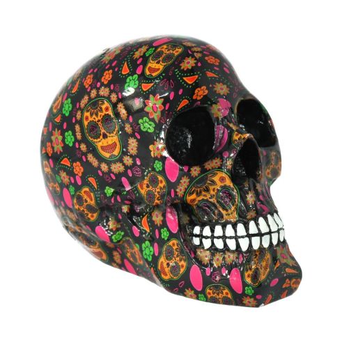 Viva! Day of the Dead Print Skull 19cm