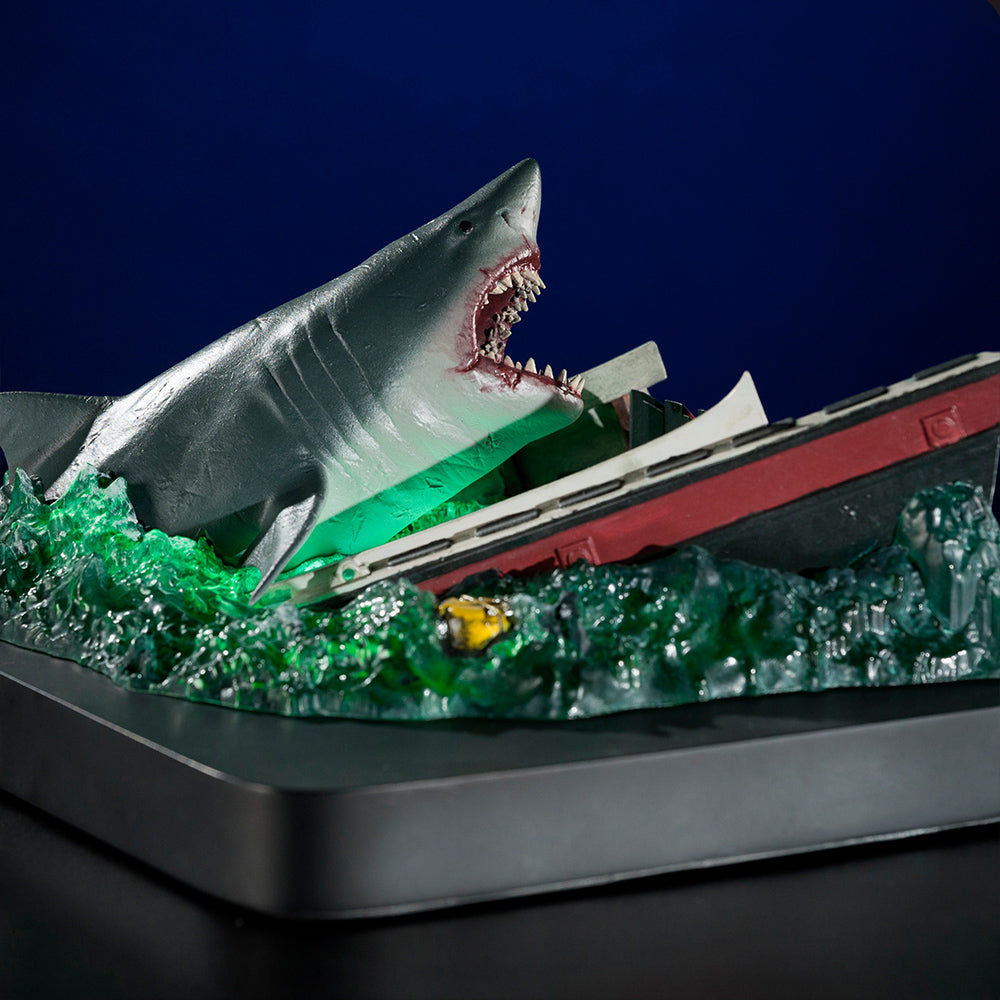 Jaws (50th Anniversary) 1:48th Scale Resin Statue with Light Up Base McFarlane Toys