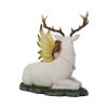 Adoration stag and spring fairy medium figurine
